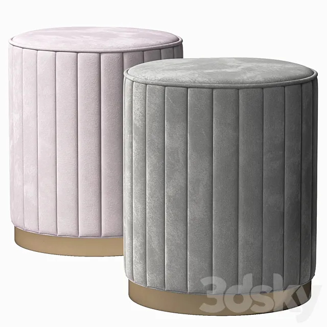 Round pouf 3DModel Round pouf 3DModel