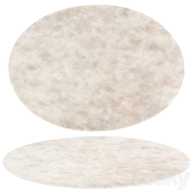 Round rug 08 3D Model Free Download