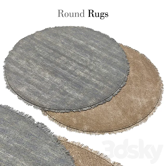 round rug 10 3D Model round rug 10 3D Model