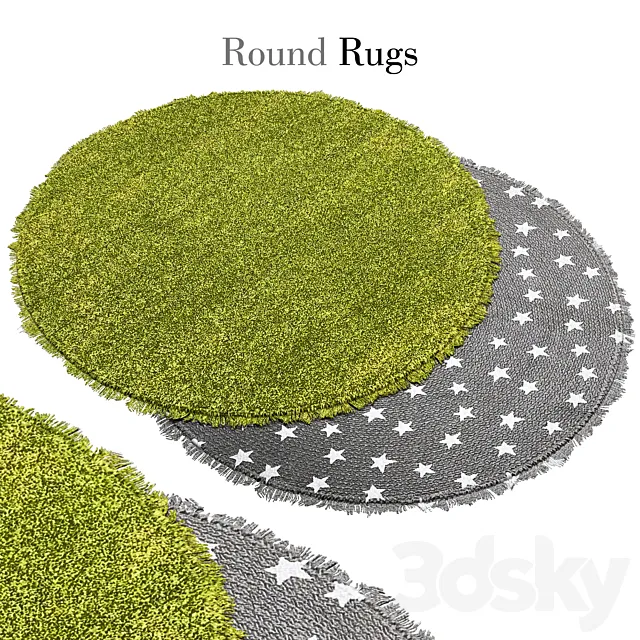 round rug 18 3D Model round rug 18 3D Model