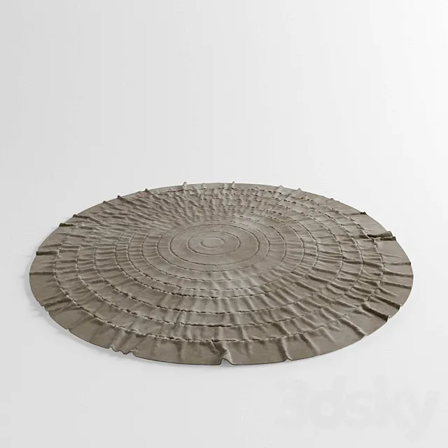 Round rug 3D Model Round rug 3D Model