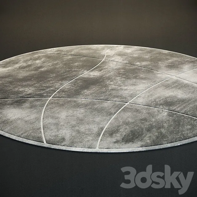Round rug 3D Model Round rug 3D Model