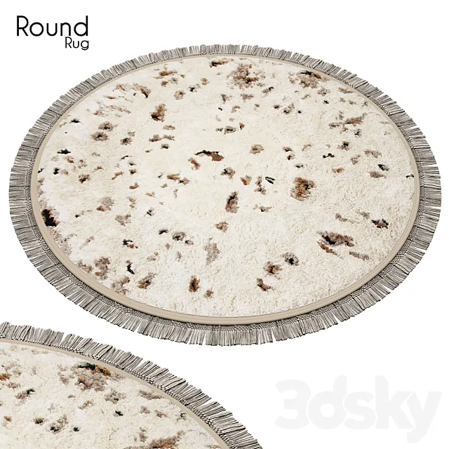 Round rug 58 3D Model Round rug 58 3D Model