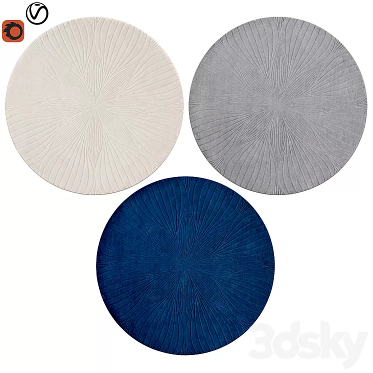 round rugs | eleven 3D Model round rugs | eleven 3D Model