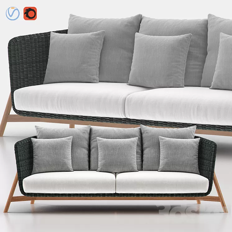 ROUND Sofá 3 – POINT 3D Model