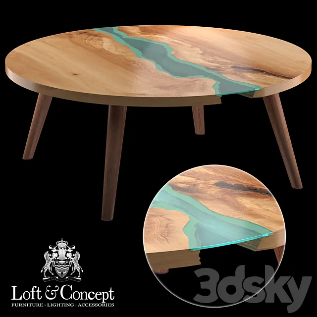 Round Table River Collection 3D Model Round Table River Collection 3D Model