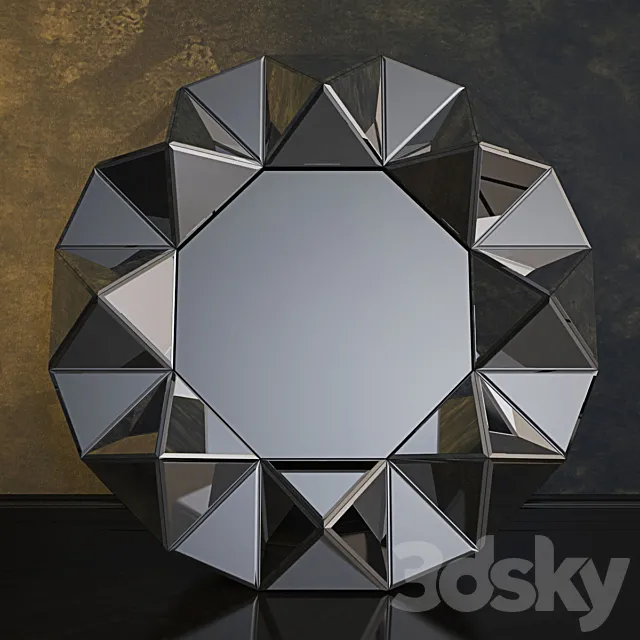 Round Venetian Mirror 3DModel Round Venetian Mirror 3DModel