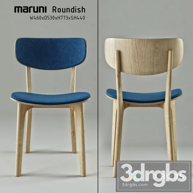 Roundish Maruni Chair 3D Model Download Roundish Maruni Chair 3D Model Download