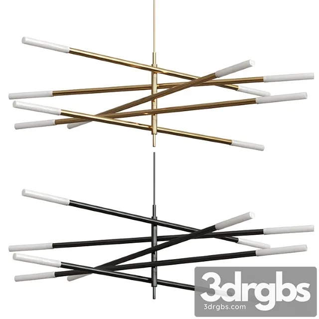 Rousseau articulating led chandelier Rousseau articulating led chandelier