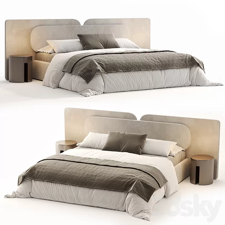 Rove Concept Angelo bed 3D Model Free Download