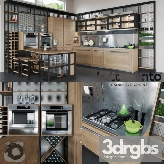 Roveretto kitchen by L Ottocento 3D Model Download Roveretto kitchen by L Ottocento 3D Model Download