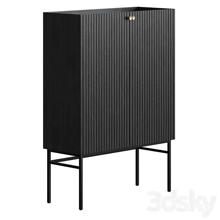 Rowico Home Halifax Cabinet Black 3D Model Free Download Rowico Home Halifax Cabinet Black 3D Model Free Download