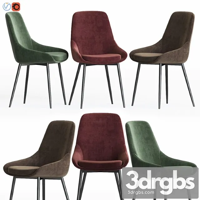 Rowico sierra chair velvet 2 3D Model Download Rowico sierra chair velvet 2 3D Model Download