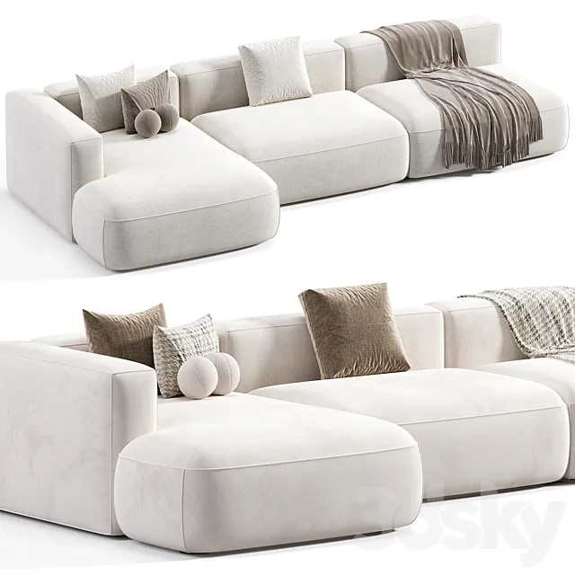 Roxen Modular Sofa 3D Model Roxen Modular Sofa 3D Model
