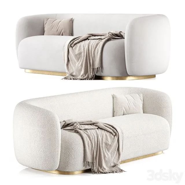 Roxy Sofa By Eichholtz 3D Model Roxy Sofa By Eichholtz 3D Model