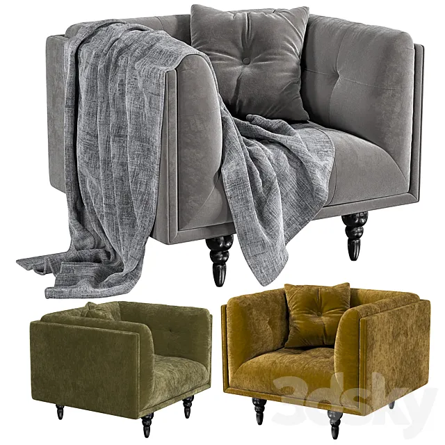 Royal armchair 3D Model