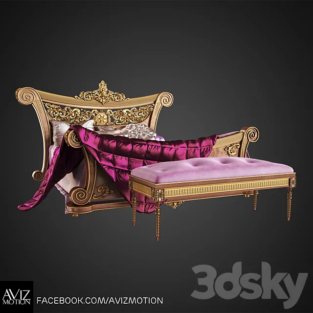 Royal Bed 3DModel Royal Bed 3DModel