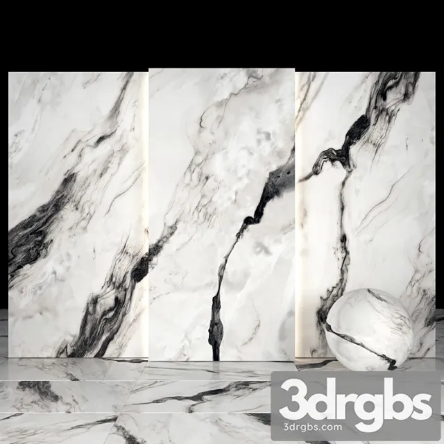 Royal Black Marble 02 3D Model Download