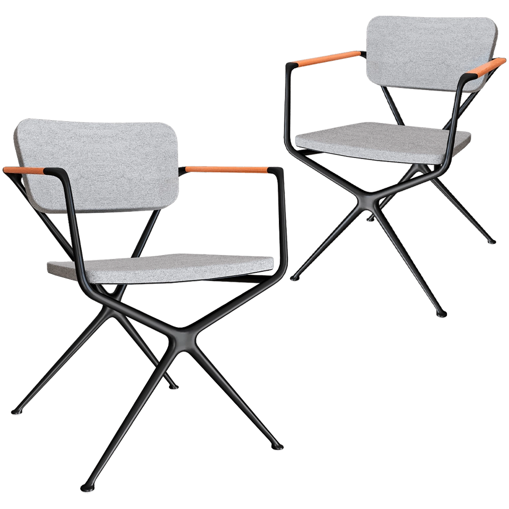Royal Botania – Chair with armrests EXES 3D Model Royal Botania – Chair with armrests EXES 3D Model