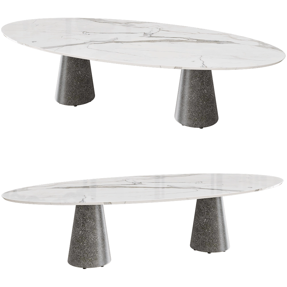 Royal Botania – Стол Conix CNX3214BB овальный 3D Model