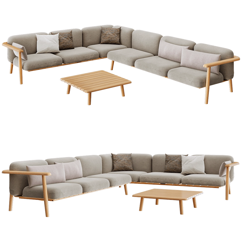 Royal Botania – Garden sofa MAMBO LOUNGE 3D Model Royal Botania – Garden sofa MAMBO LOUNGE 3D Model