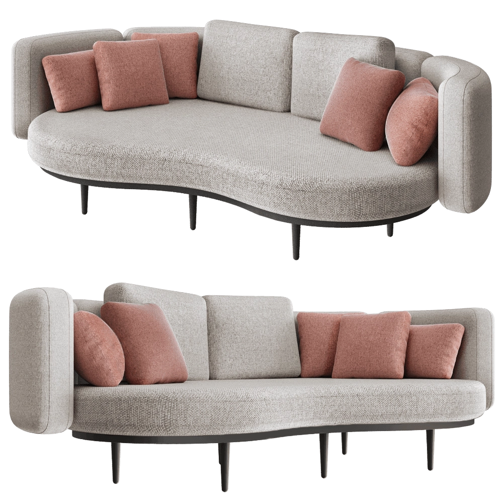 Royal Botania – Garden sofa ORGANIX LOUNGE 1 3D Model Royal Botania – Garden sofa ORGANIX LOUNGE 1 3D Model