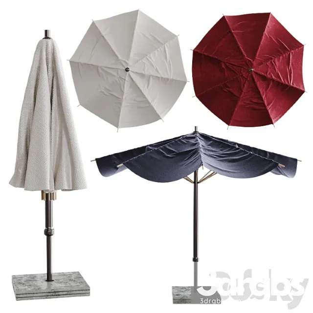 Royal Botania Sha Outdoor Umbrella 3D Model Download