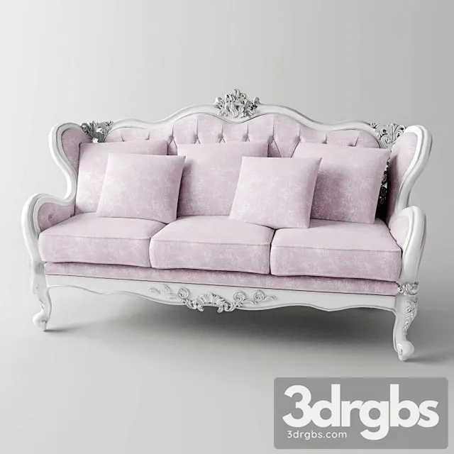 Royal Classic Salon Sofa 3D Model Download