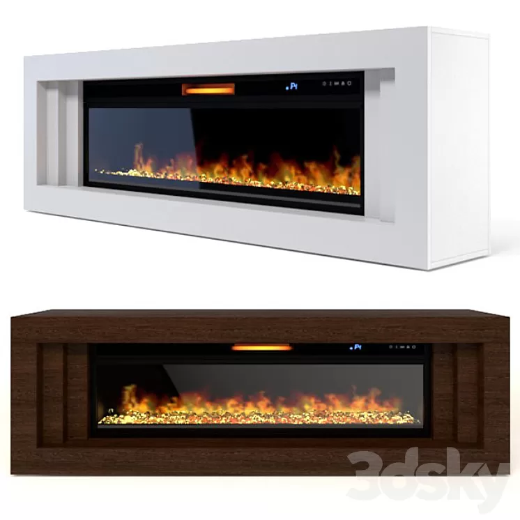 Royal Flame Vision 60 LED Fireplace 3D Model