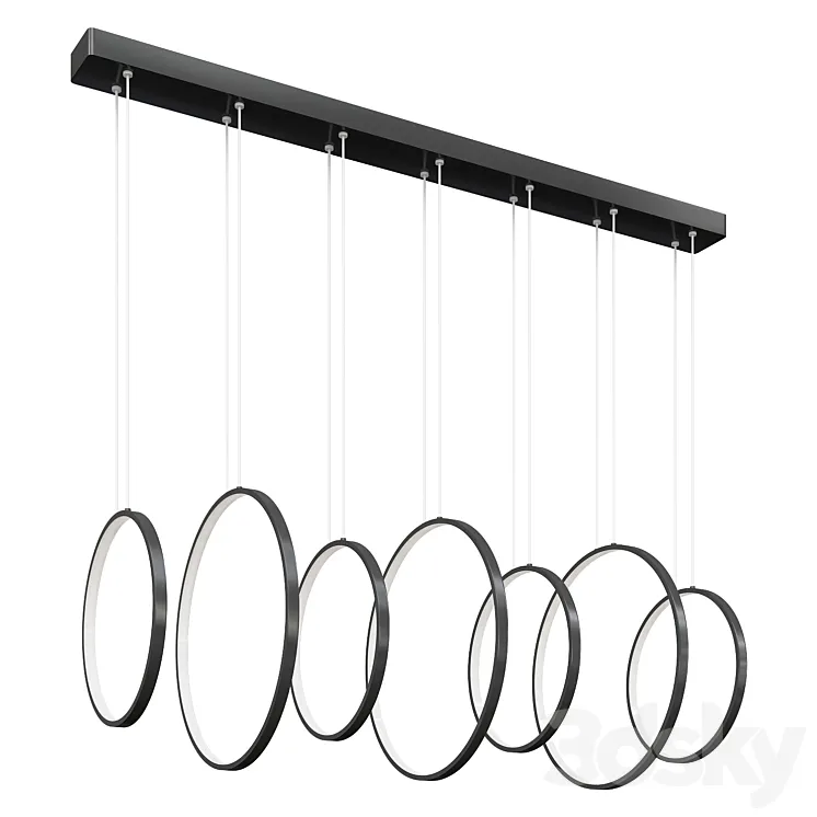 Royal Pearl Modern Chandelier 3D Model Free Download