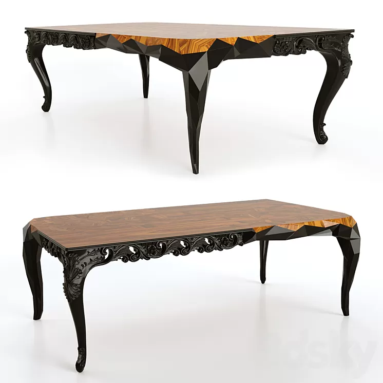 Royal TABLE boca do lobo 3D Model Free Download