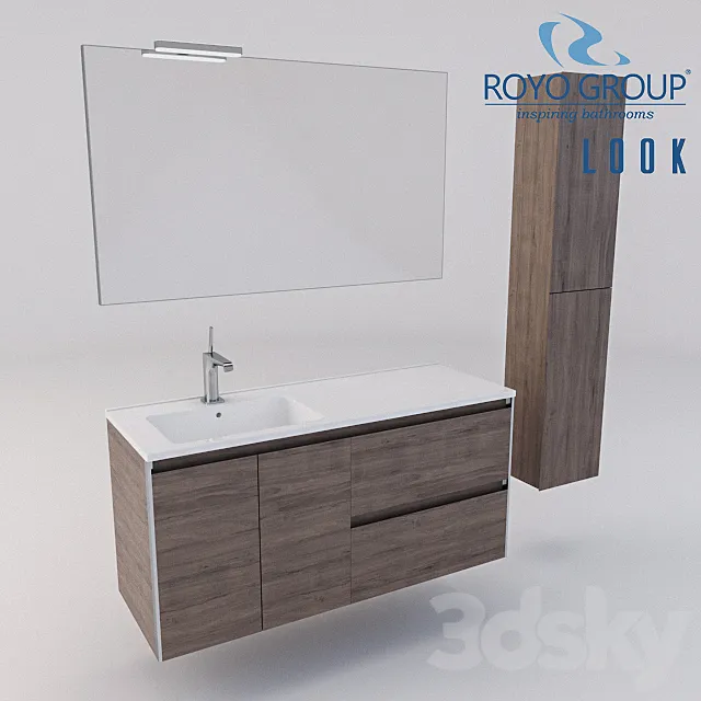 Royo Group – LOOK 1200 Depth 44 – 2 Drawers – 2 Doors 3D Model Royo Group – LOOK 1200 Depth 44 – 2 Drawers – 2 Doors 3D Model
