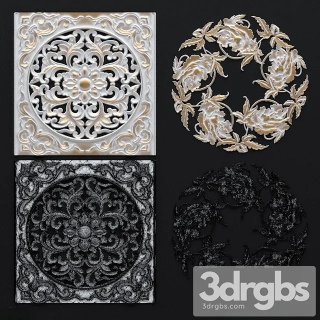 Rozetki 105218 3D Model Download Rozetki 105218 3D Model Download