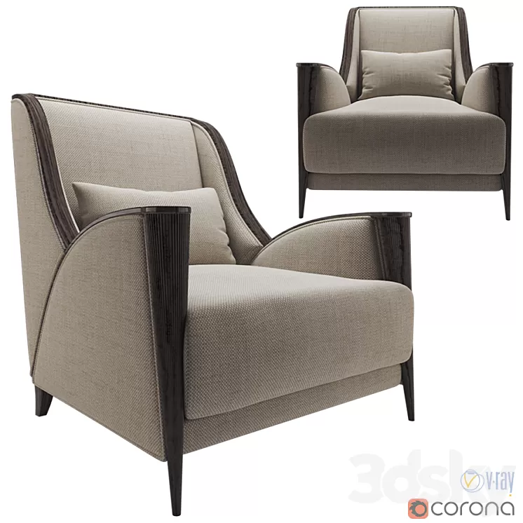 Rozzoni brezza armchair 3D Model