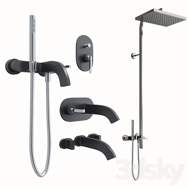 Rubinetterie treemme cut 3DModel