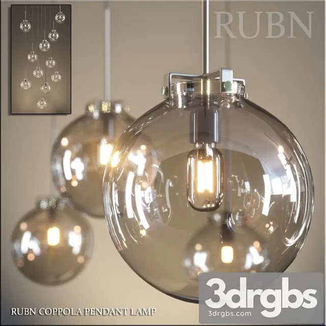 Rubn coppola pendant lamp 3D Model Download Rubn coppola pendant lamp 3D Model Download
