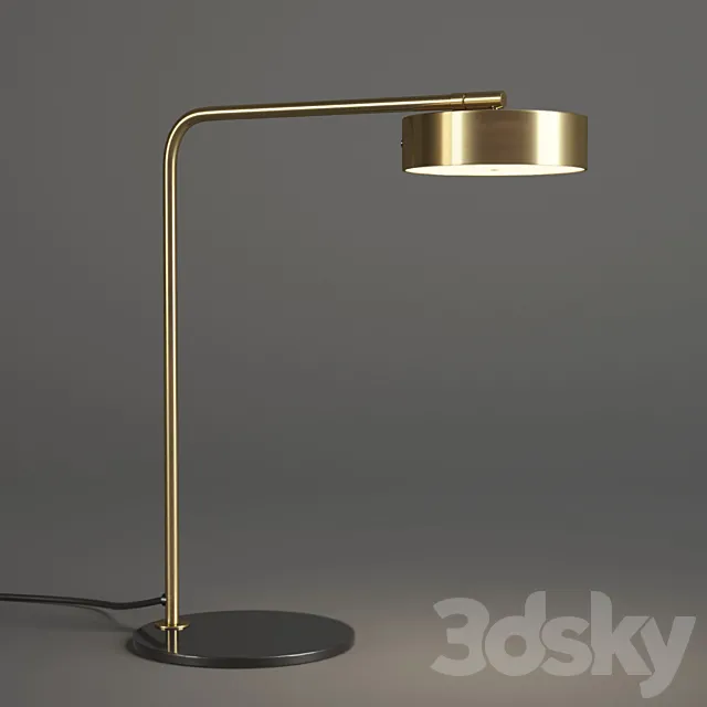 Rubn James Table Lamp Brass 3D Model Rubn James Table Lamp Brass 3D Model