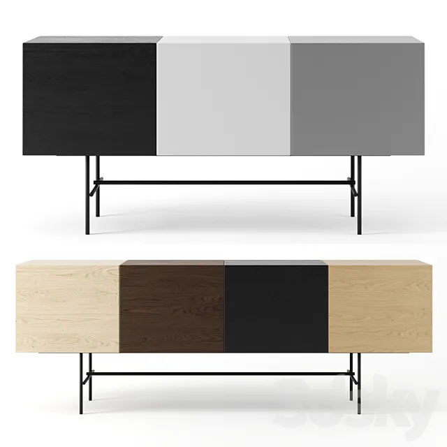 Rubycon Sideboard by ARFLEX 3DModel Rubycon Sideboard by ARFLEX 3DModel