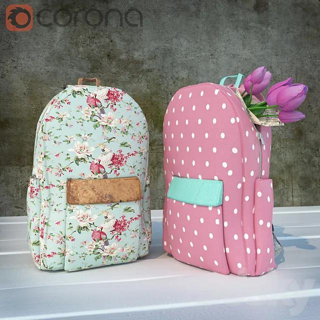 Rucksacks 3DModel Rucksacks 3DModel