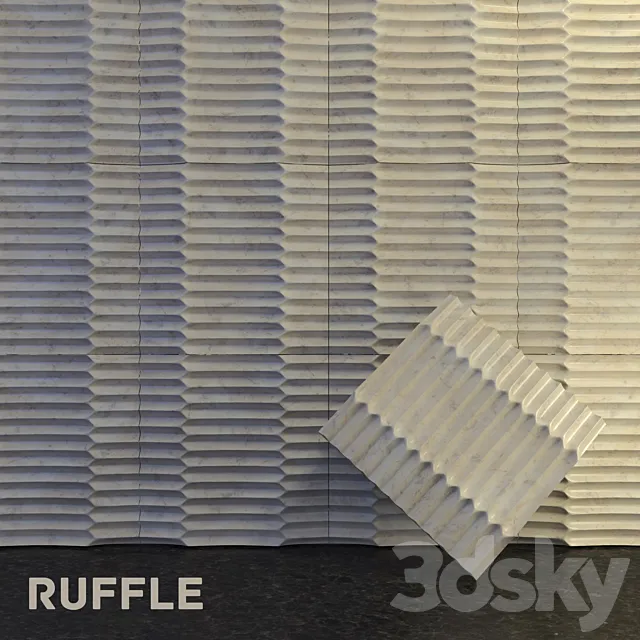 Ruffle panel 3DModel