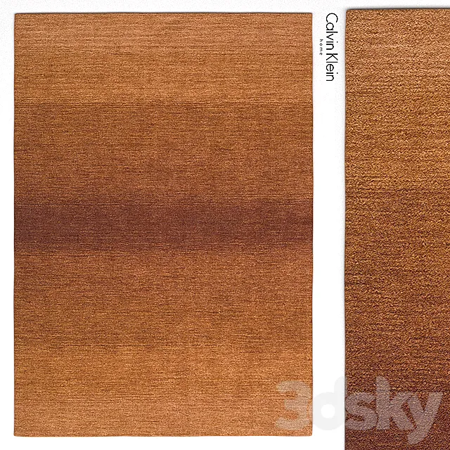 Rug Calvin Klein Home Linear Glow Cumin Rug 3D Model