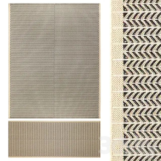 Rug flatwoven lobbak 3DModel Rug flatwoven lobbak 3DModel