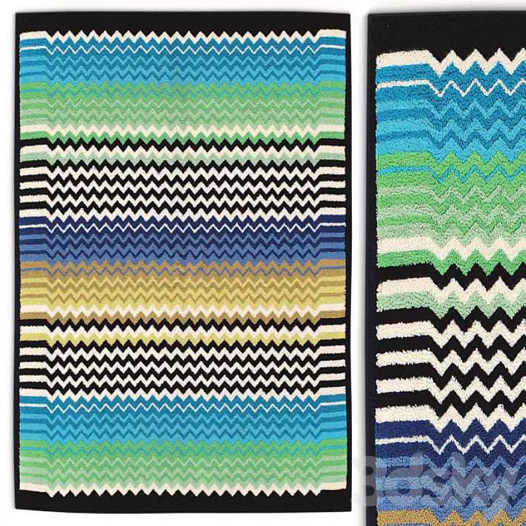 Rug Missoni Home Anemones Stan Bath Rug V2 3D Model Rug Missoni Home Anemones Stan Bath Rug V2 3D Model