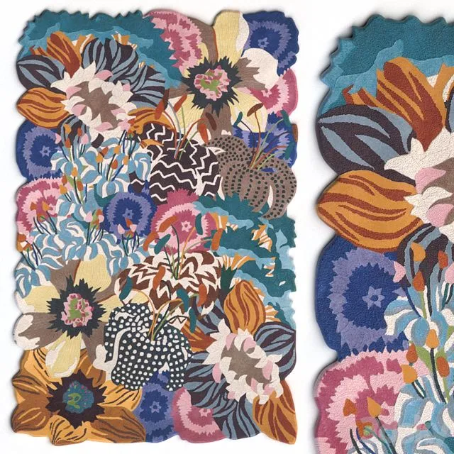 Rug Missoni Home Lilium Multicolor Rajmahal Rug 3D Model