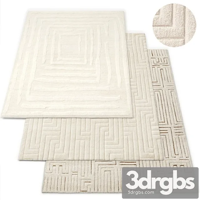 Rug Restoration Hardware Set 2 3D Model Download
