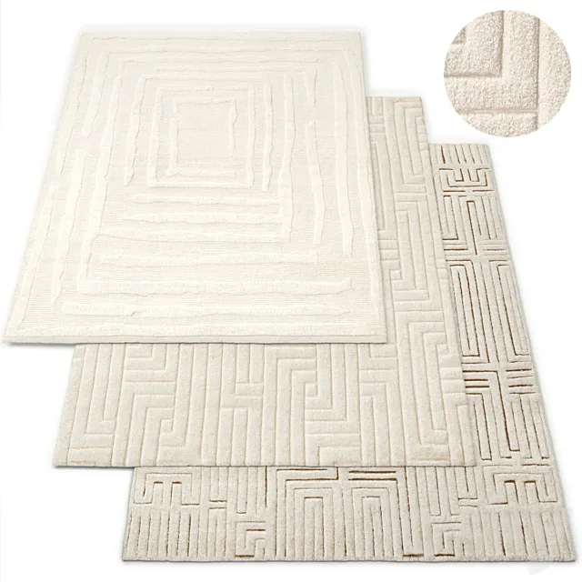 Rug Restoration Hardware Set 2 3D Model