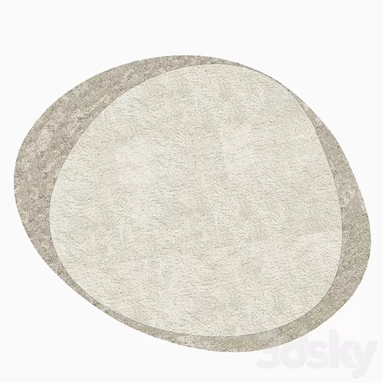 Rug RUGGY By Gallotti & Radice 3D Model Rug RUGGY By Gallotti & Radice 3D Model