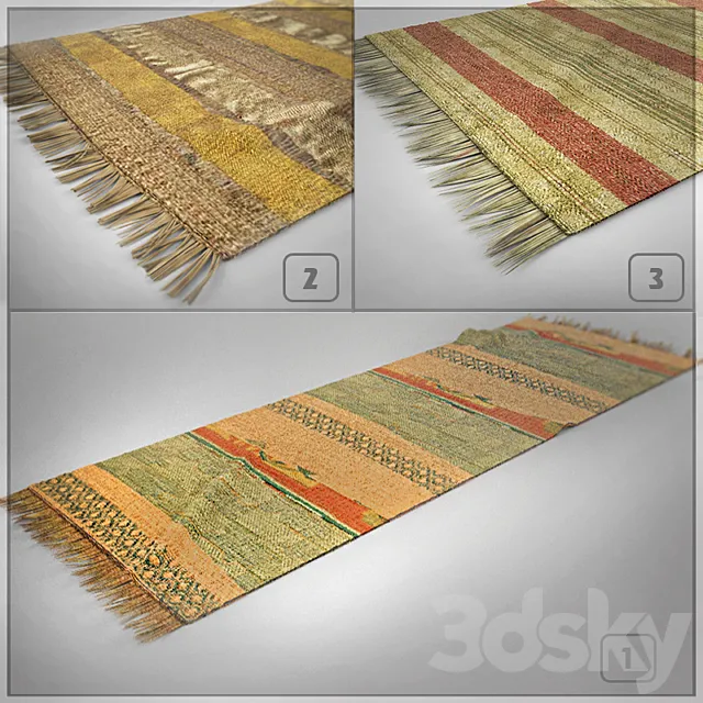 RUG-TRACK (3 pieces) 3DModel RUG-TRACK (3 pieces) 3DModel
