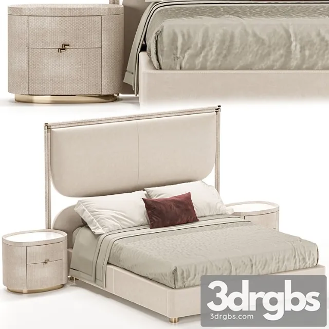 Rugiano Boheme Bed 3D Model Download Rugiano Boheme Bed 3D Model Download