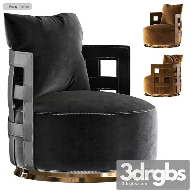 Rugiano Braid Armchair 3D Model Download